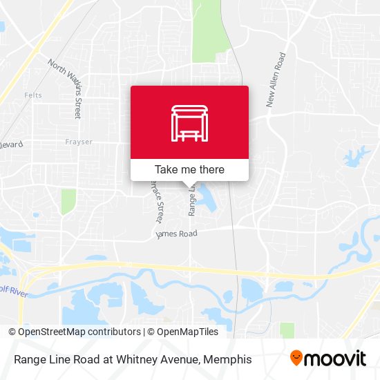 Range Line Road at Whitney Avenue map