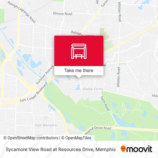 Sycamore View Road at Resources Drive map