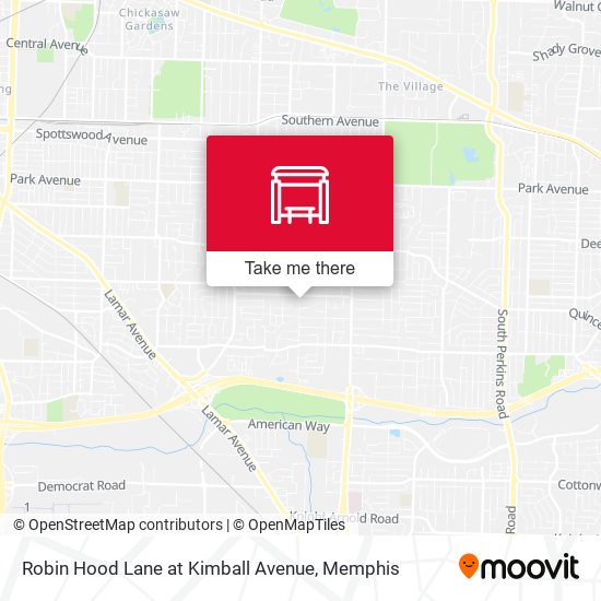 Robin Hood Lane at Kimball Avenue map