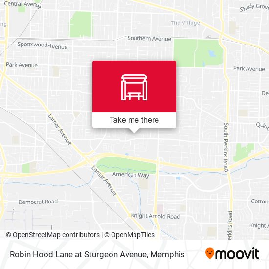 Robin Hood Lane at Sturgeon Avenue map