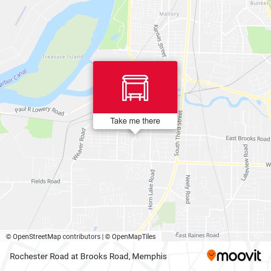 Mapa de Rochester Road at Brooks Road