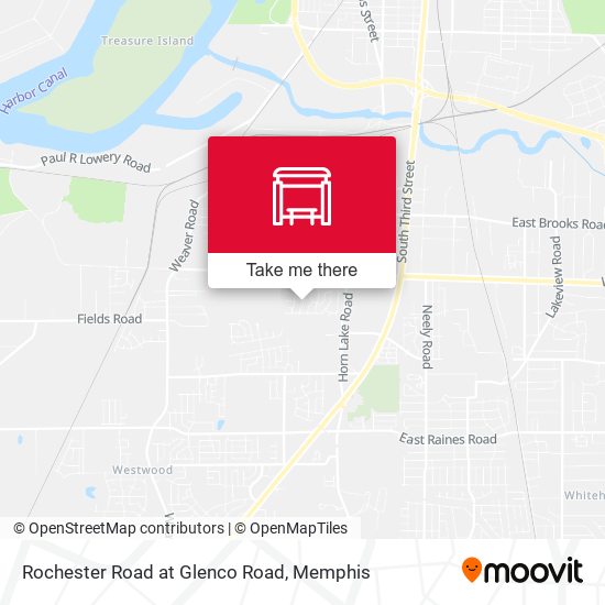 Rochester Road at Glenco Road map