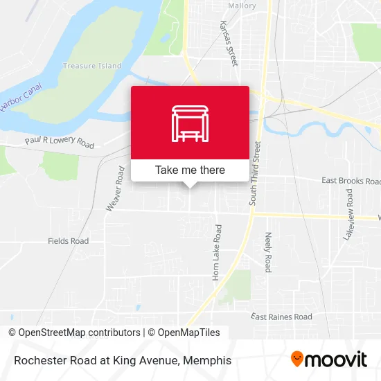 Rochester Road at King Avenue map