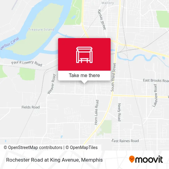 Rochester Road at King Avenue map