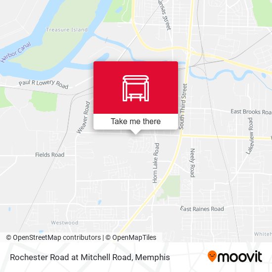 Mapa de Rochester Road at Mitchell Road