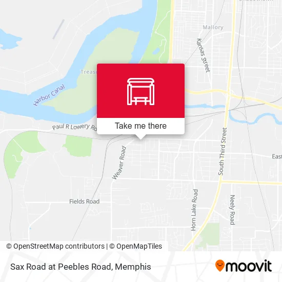 Mapa de Sax Road at Peebles Road