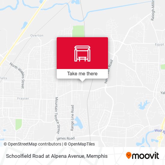 Schoolfield Road at Alpena Avenue map