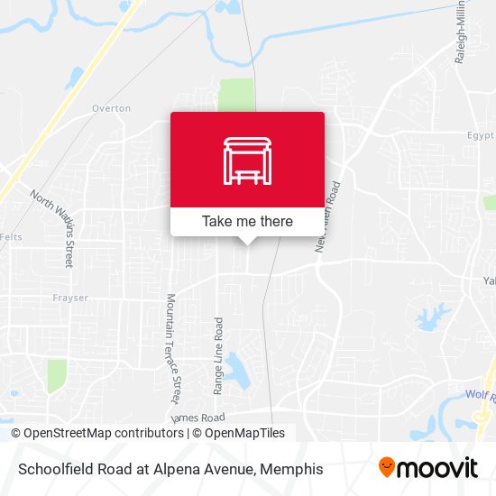 Schoolfield Road at Alpena Avenue map