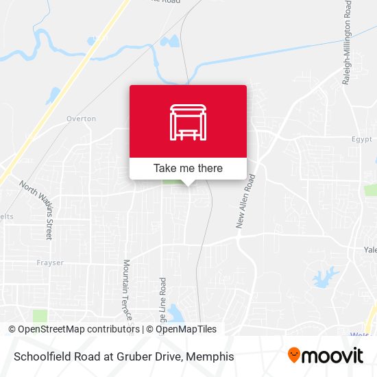 Schoolfield Road at Gruber Drive map