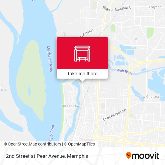 Mapa de 2nd Street at Pear Avenue