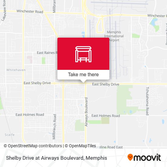 Mapa de Shelby Drive at Airways Boulevard