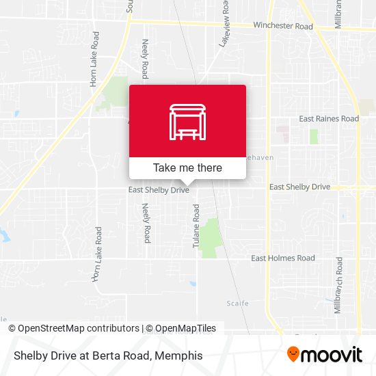 Shelby Drive at Berta Road map