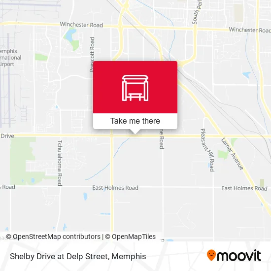 Mapa de Shelby Drive at Delp Street