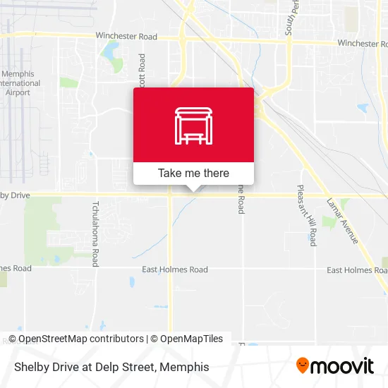 Mapa de Shelby Drive at Delp Street