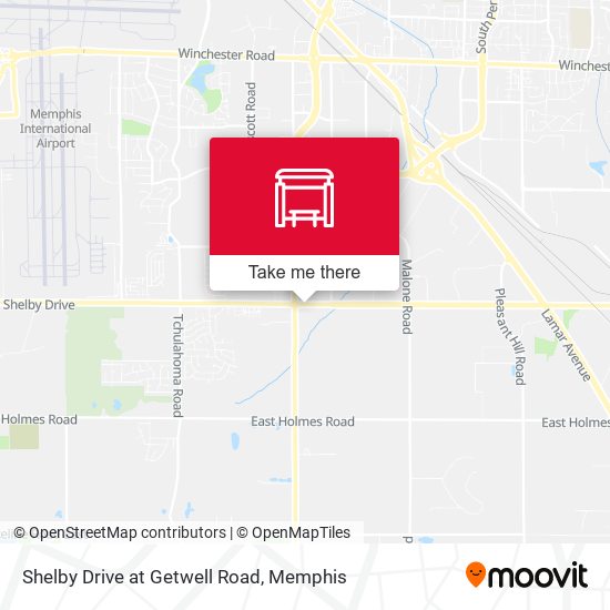 Shelby Drive at Getwell Road map