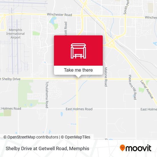 Mapa de Shelby Drive at Getwell Road