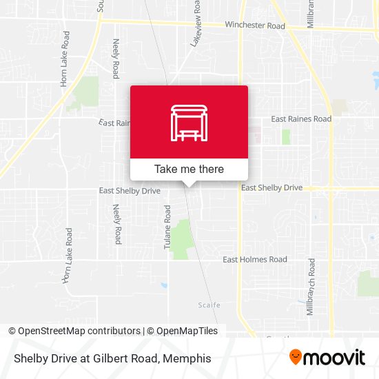 Mapa de Shelby Drive at Gilbert Road