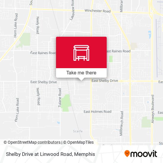 Shelby Drive at Linwood Road map