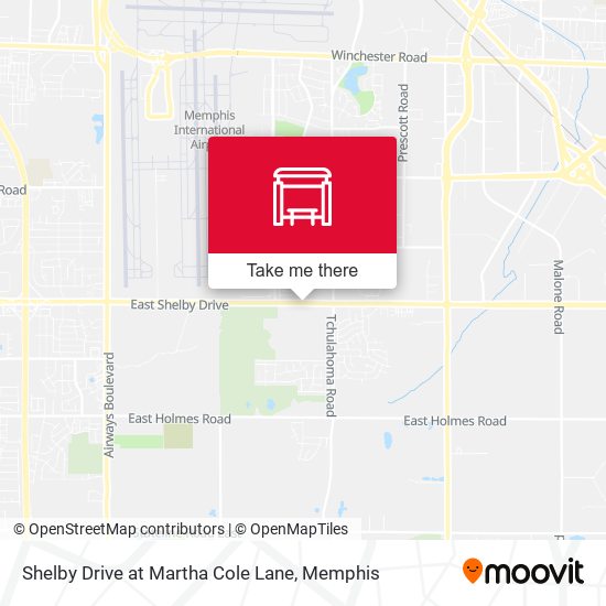 Shelby Drive at Martha Cole Lane map