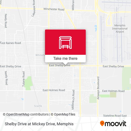 Shelby Drive at Mickey Drive map