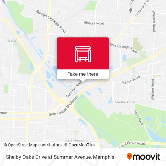 Mapa de Shelby Oaks Drive at Summer Avenue