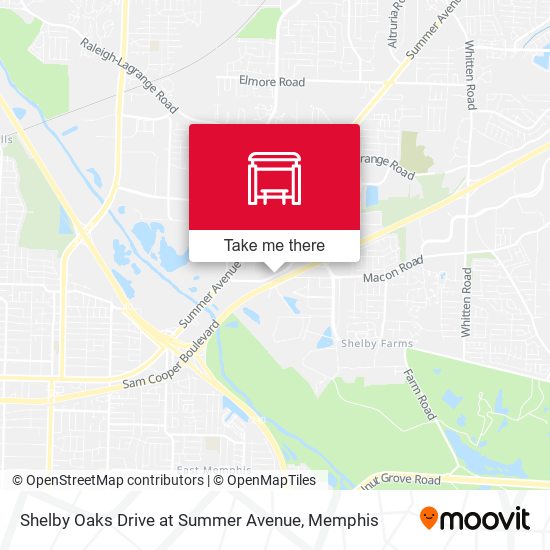 Shelby Oaks Drive at Summer Avenue map