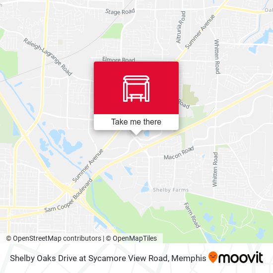 Shelby Oaks Drive at Sycamore View Road map