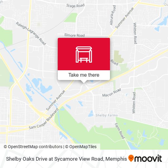 Mapa de Shelby Oaks Drive at Sycamore View Road