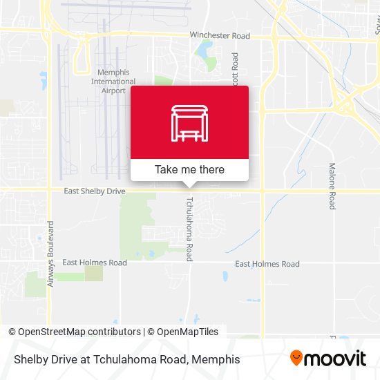 Shelby Drive at Tchulahoma Road map