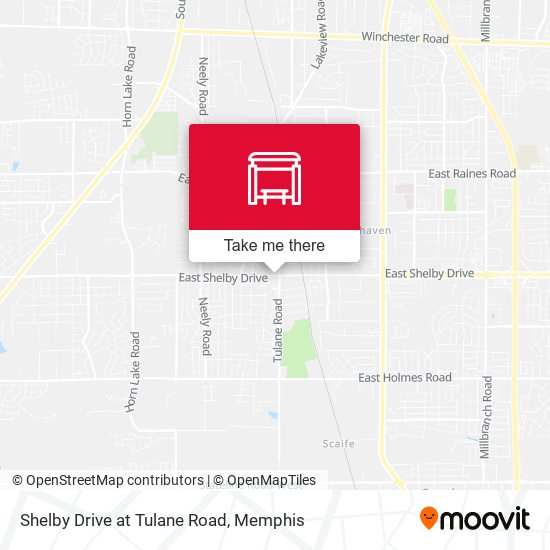 Shelby Drive at Tulane Road map