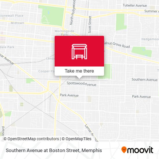 Mapa de Southern Avenue at Boston Street