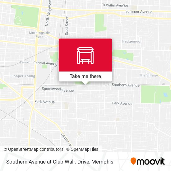 Mapa de Southern Avenue at Club Walk Drive