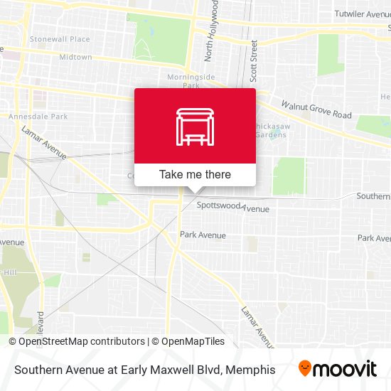 Mapa de Southern Avenue at Early Maxwell Blvd