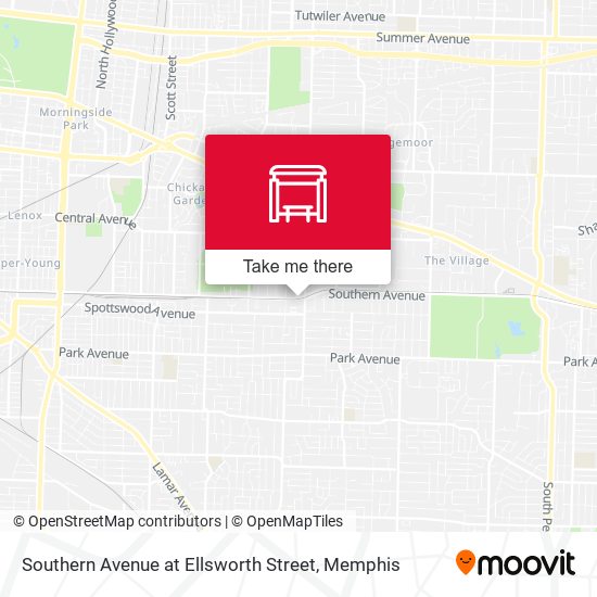 Mapa de Southern Avenue at Ellsworth Street
