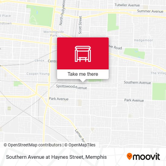 Southern Avenue at Haynes Street map