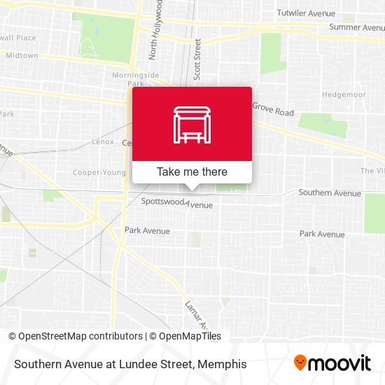 Mapa de Southern Avenue at Lundee Street