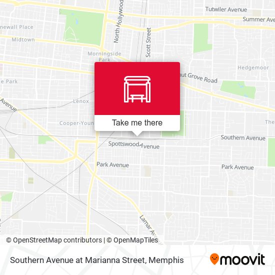 Southern Avenue at Marianna Street map