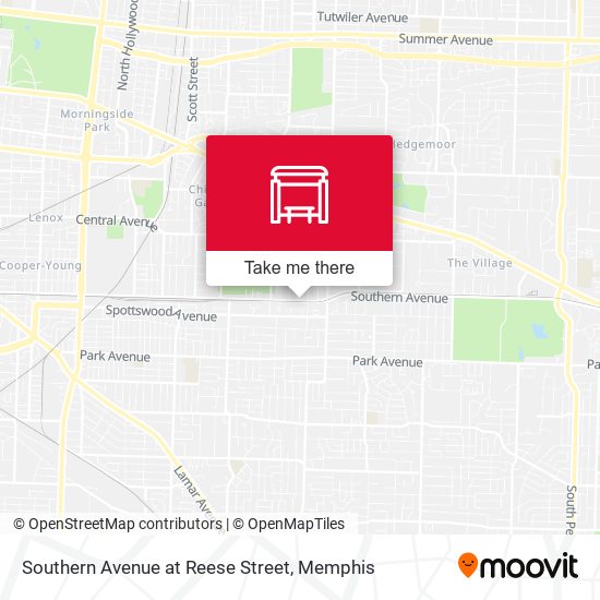 Southern Avenue at Reese Street map