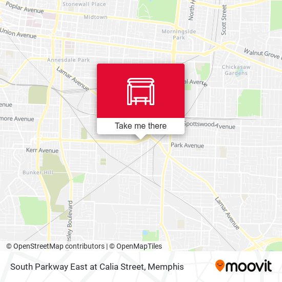 South Parkway East at Calia Street map