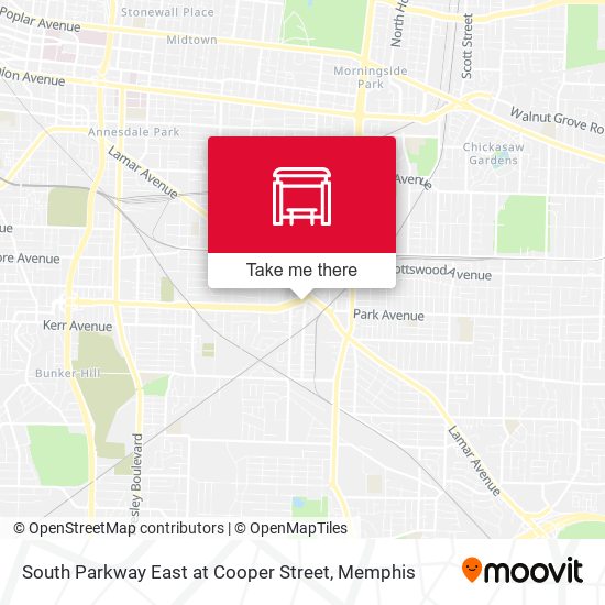 South Parkway East at Cooper Street map