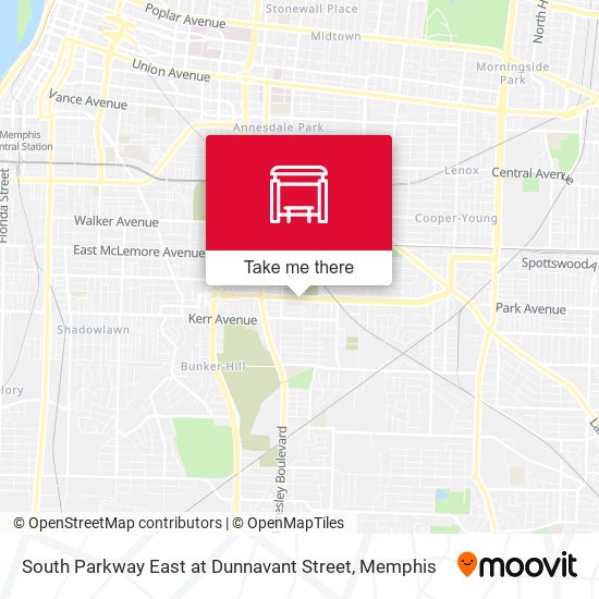 South Parkway East at Dunnavant Street map