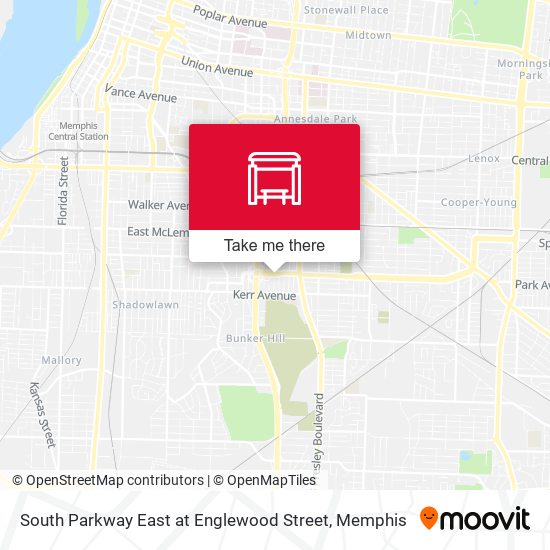 Mapa de South Parkway East at Englewood Street