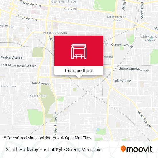 South Parkway East at Kyle Street map