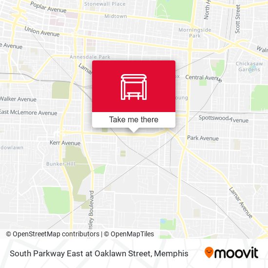 South Parkway East at Oaklawn Street map