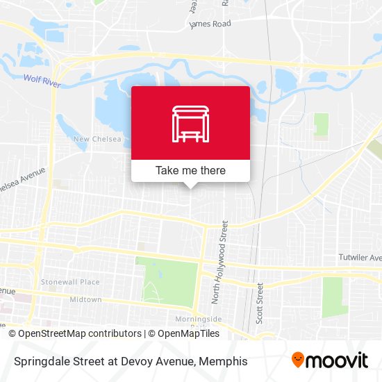 Springdale Street at Devoy Avenue map
