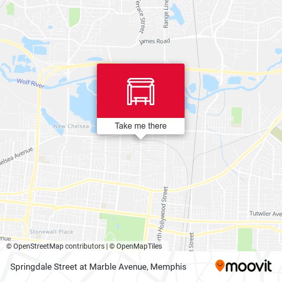 Springdale Street at Marble Avenue map