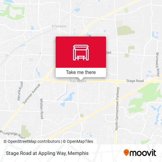 Stage Road at Appling Way map