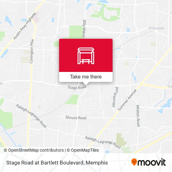 Stage Road at Bartlett Boulevard map