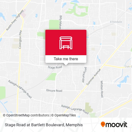 Mapa de Stage Road at Bartlett Boulevard