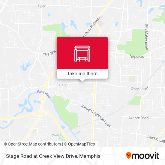 Stage Road at Creek View Drive map